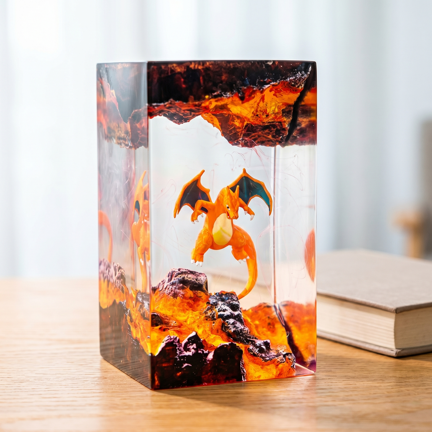 Lampe résine Dracaufeu V2