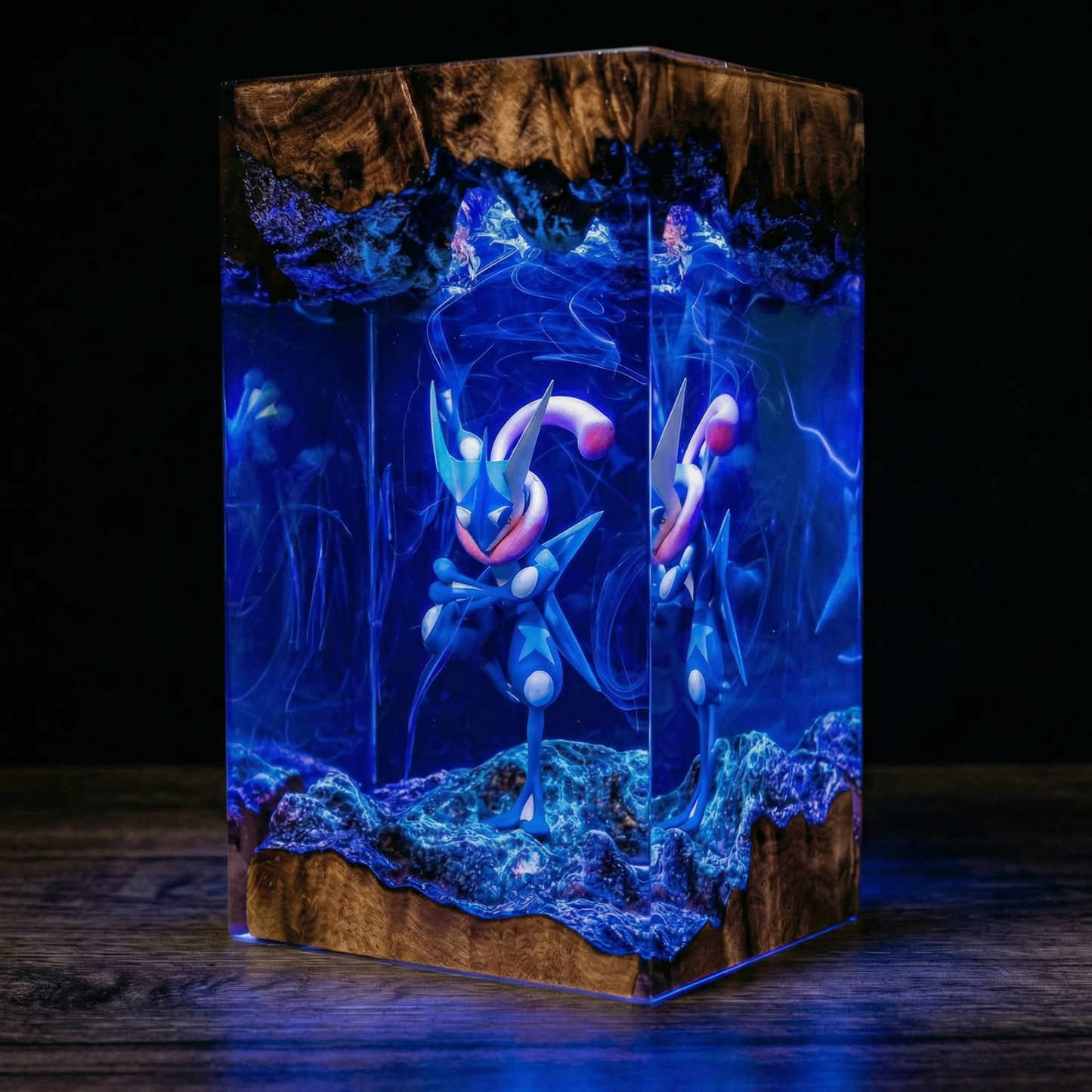Greninja resin lamp