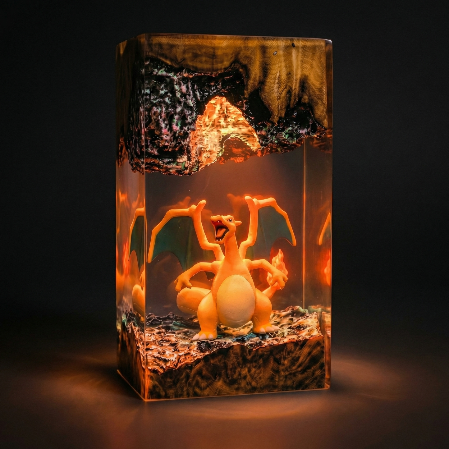 Lampe résine Dracaufeu