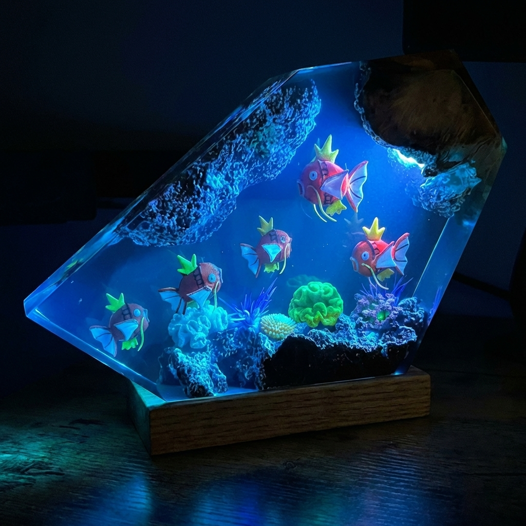 Magikarp Resin Lamp