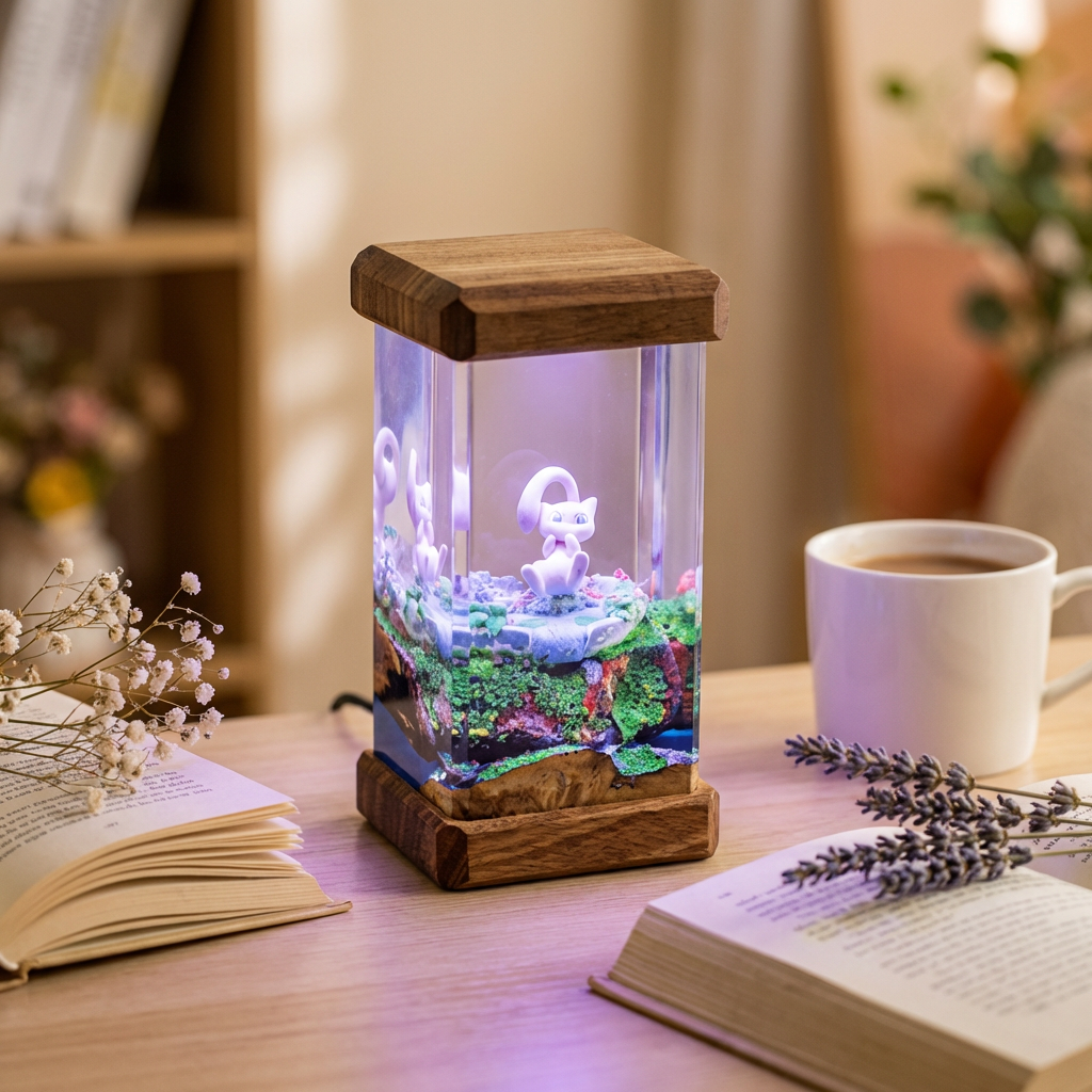Lampe résine Mew