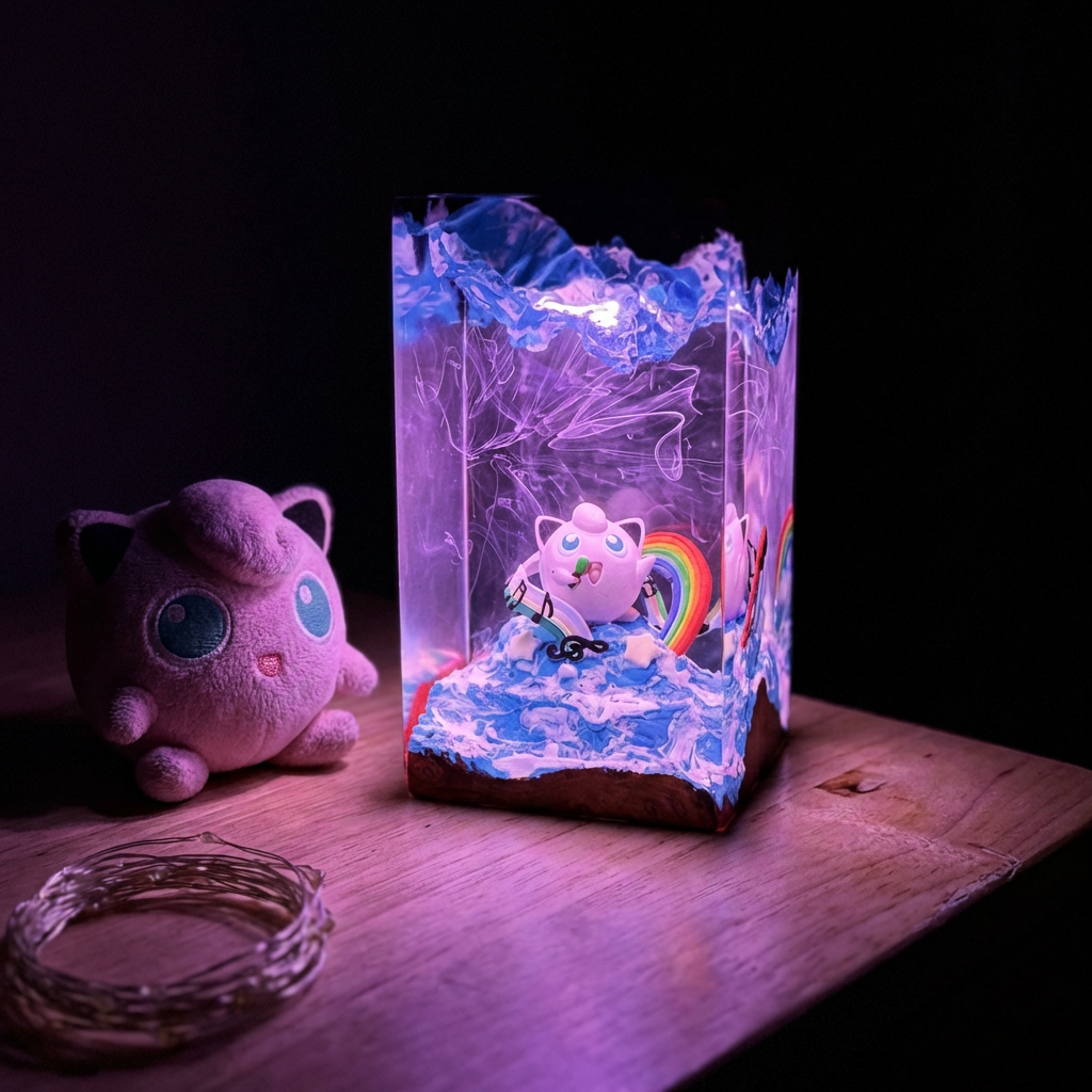 Lampe résine roudoudou