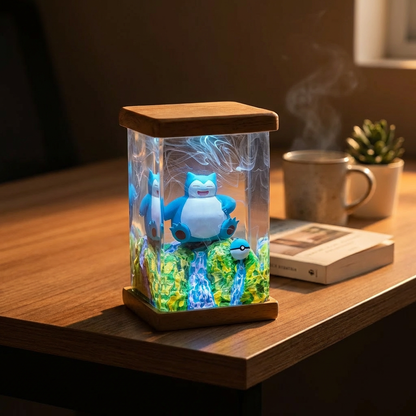 Snorlax Resin Lamp