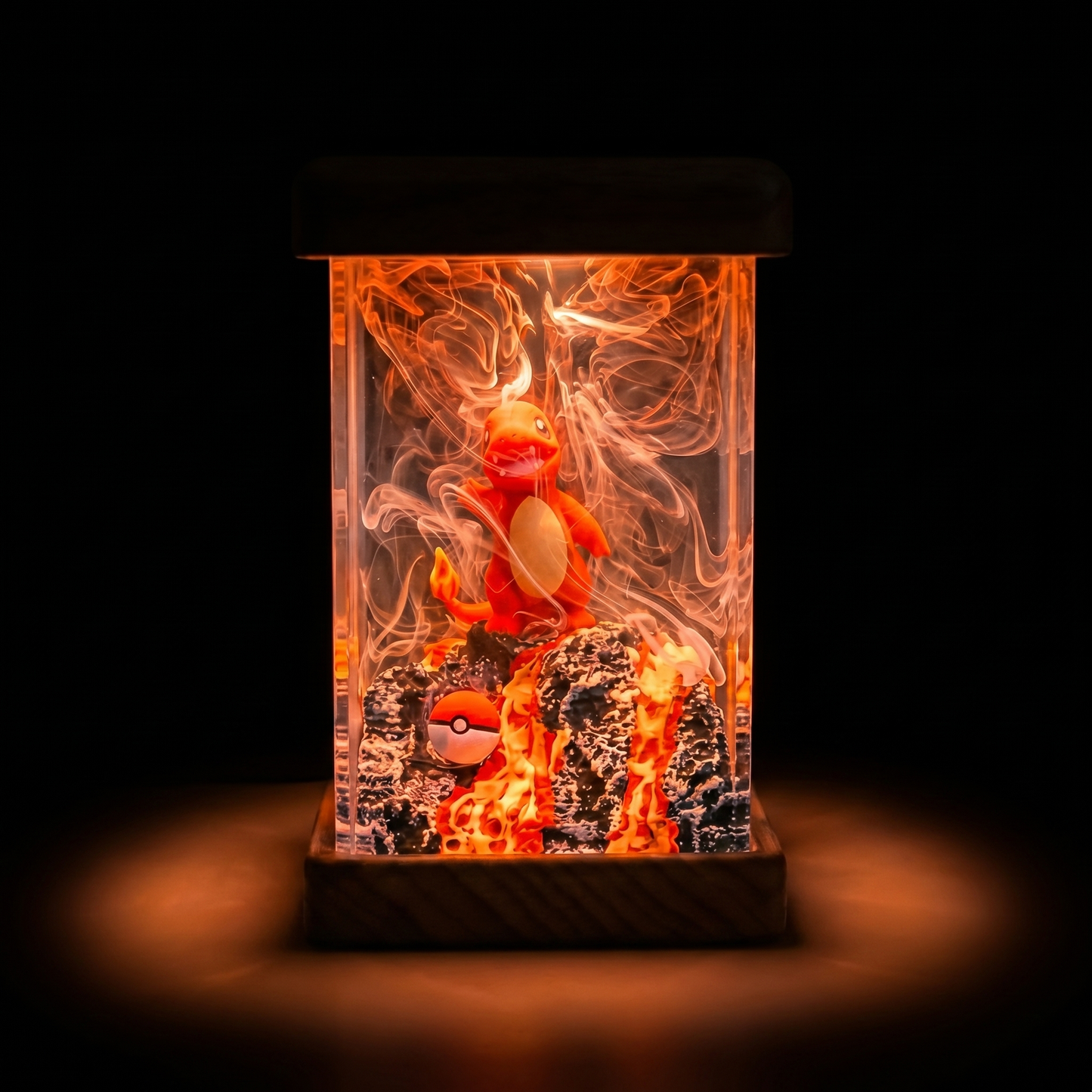 Lampe résine Salamèche