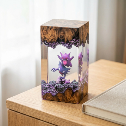 Ectoplasm resin lamp