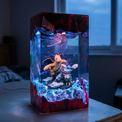 Lampe résine Dracolosse