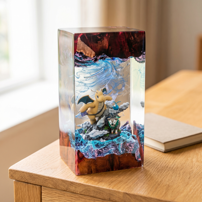Lampe résine Dracolosse