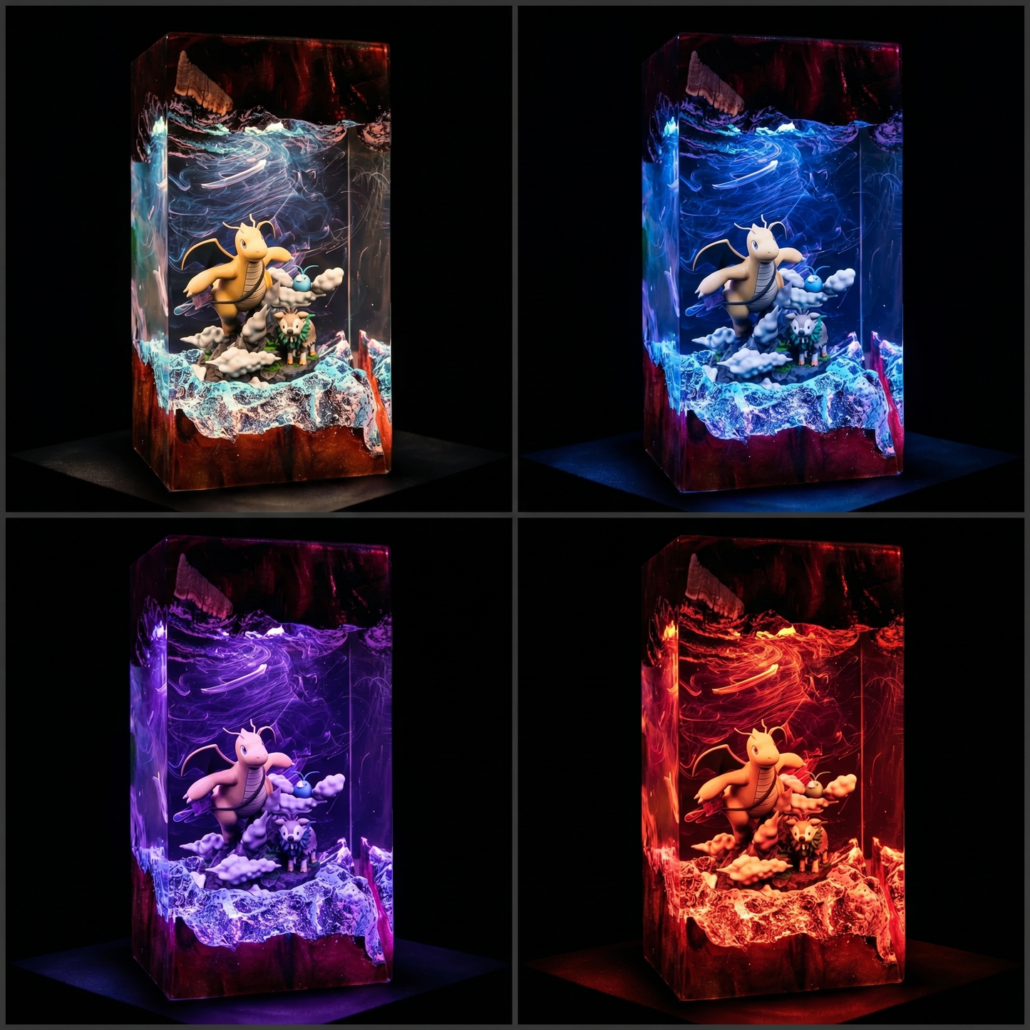 Lampe résine Dracolosse
