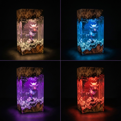 Ectoplasm resin lamp