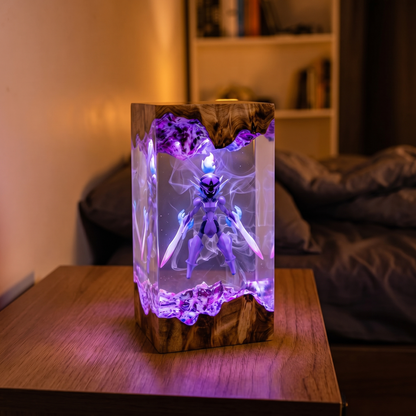 Lampe résine Malvalame
