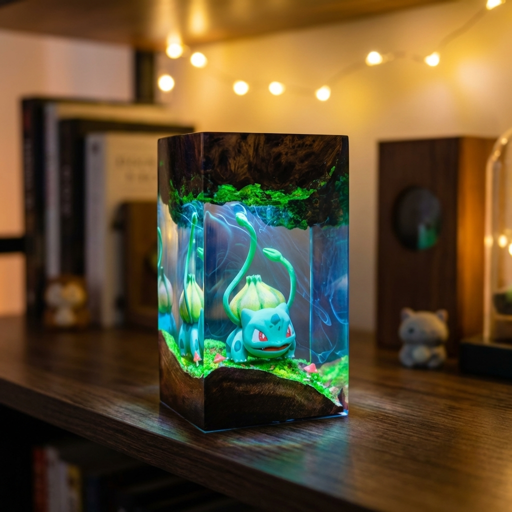 Bulbasaur Resin Lamp