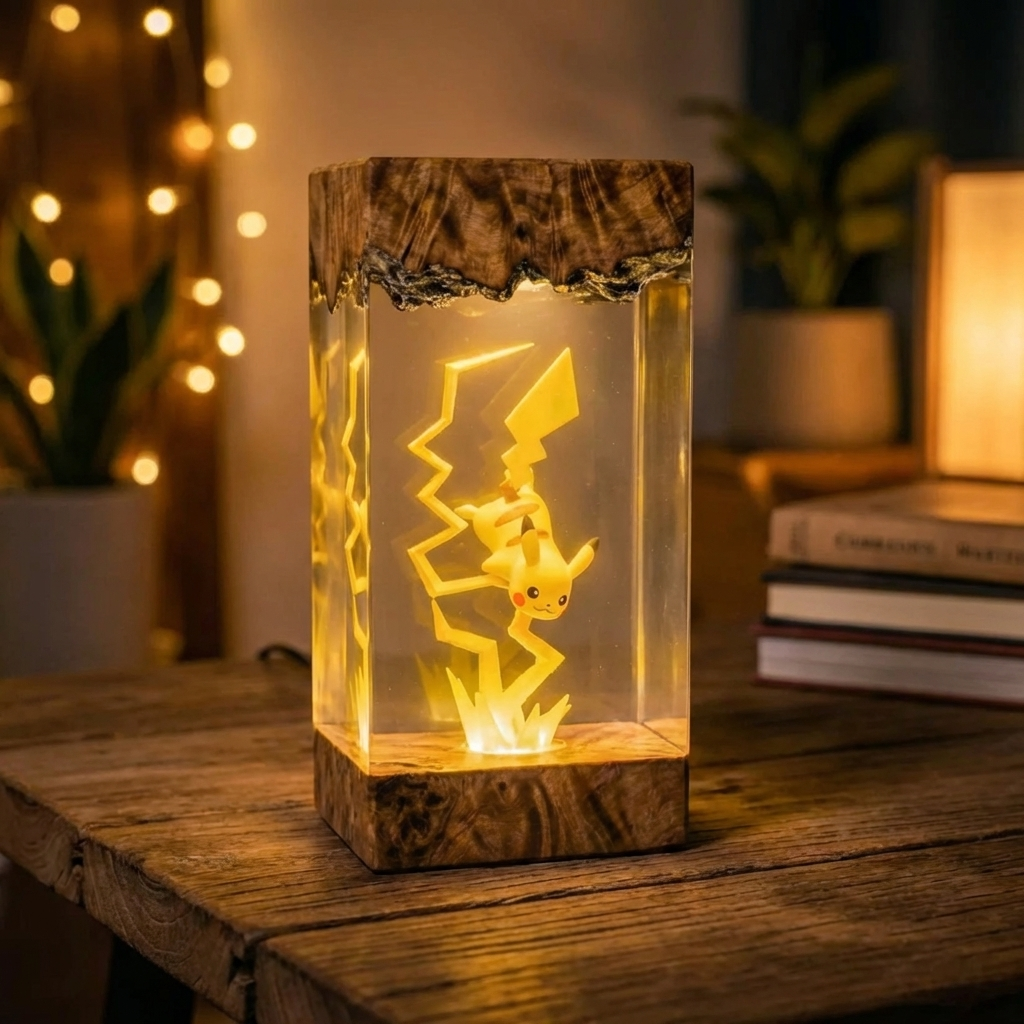 Lampe résine Pikachu