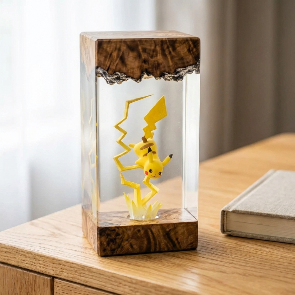 Lampe résine Pikachu