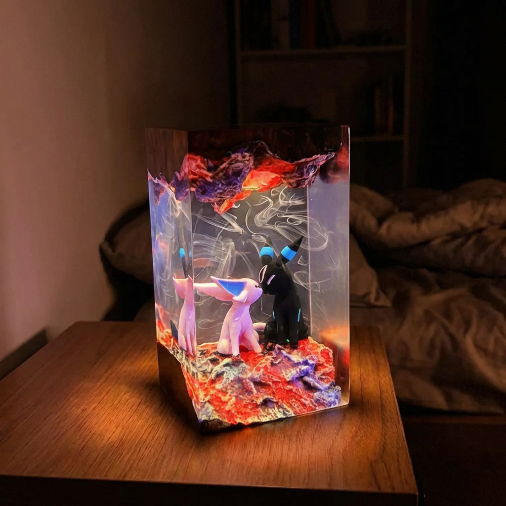 Lampe Résine Noctali × Mentali — Édition Duo