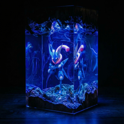 Greninja resin lamp