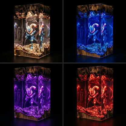 Greninja resin lamp