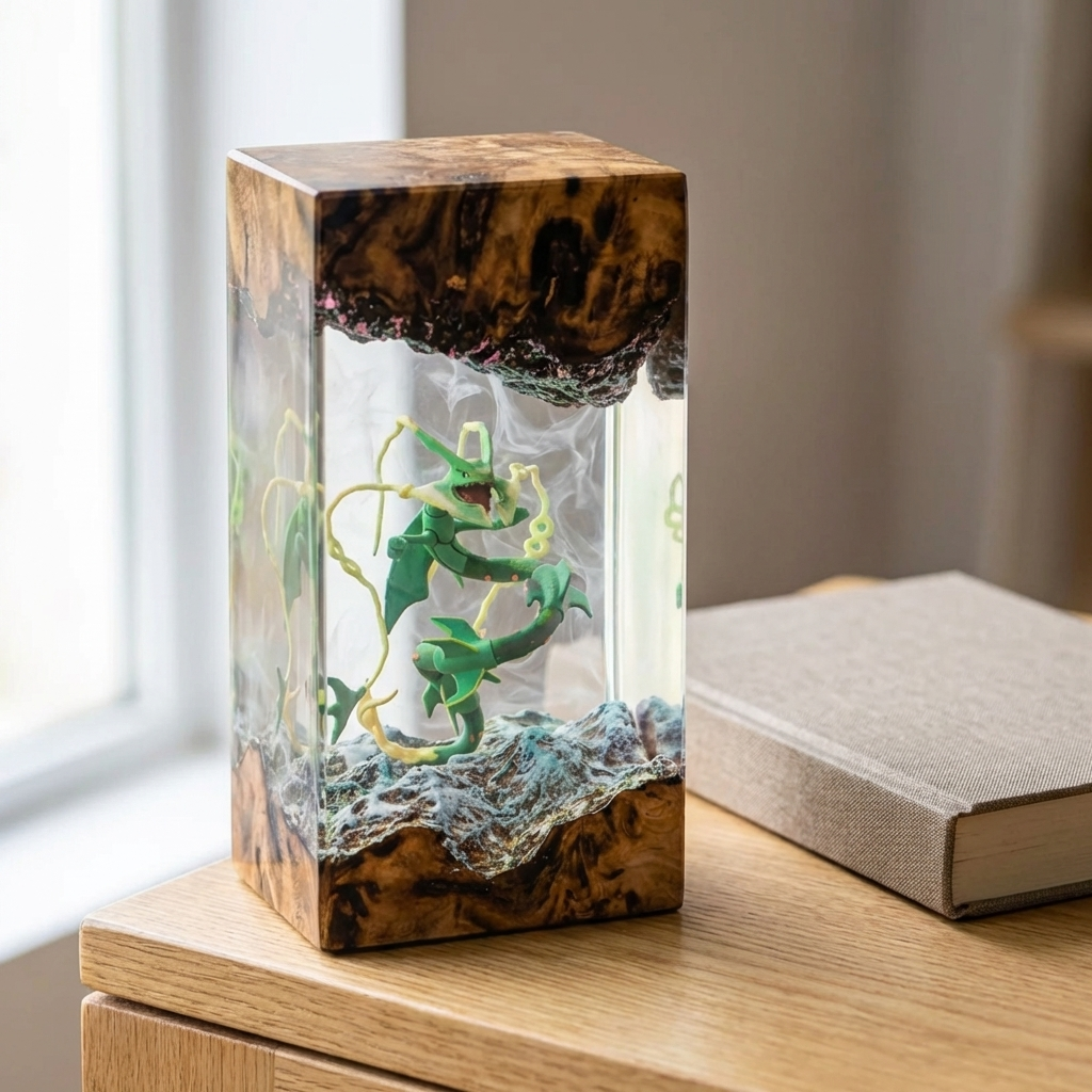 Lampe résine Rayquaza