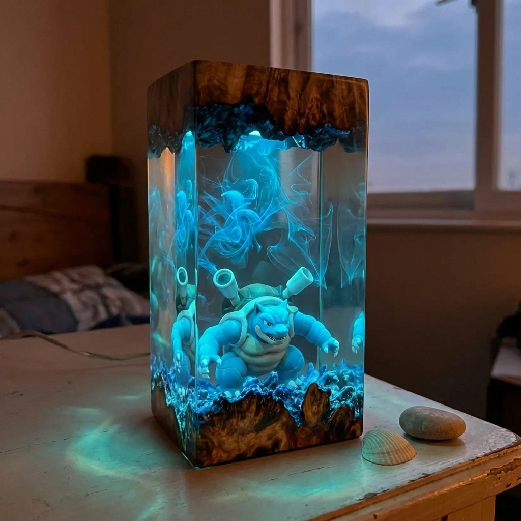 Lampe résine Tortank