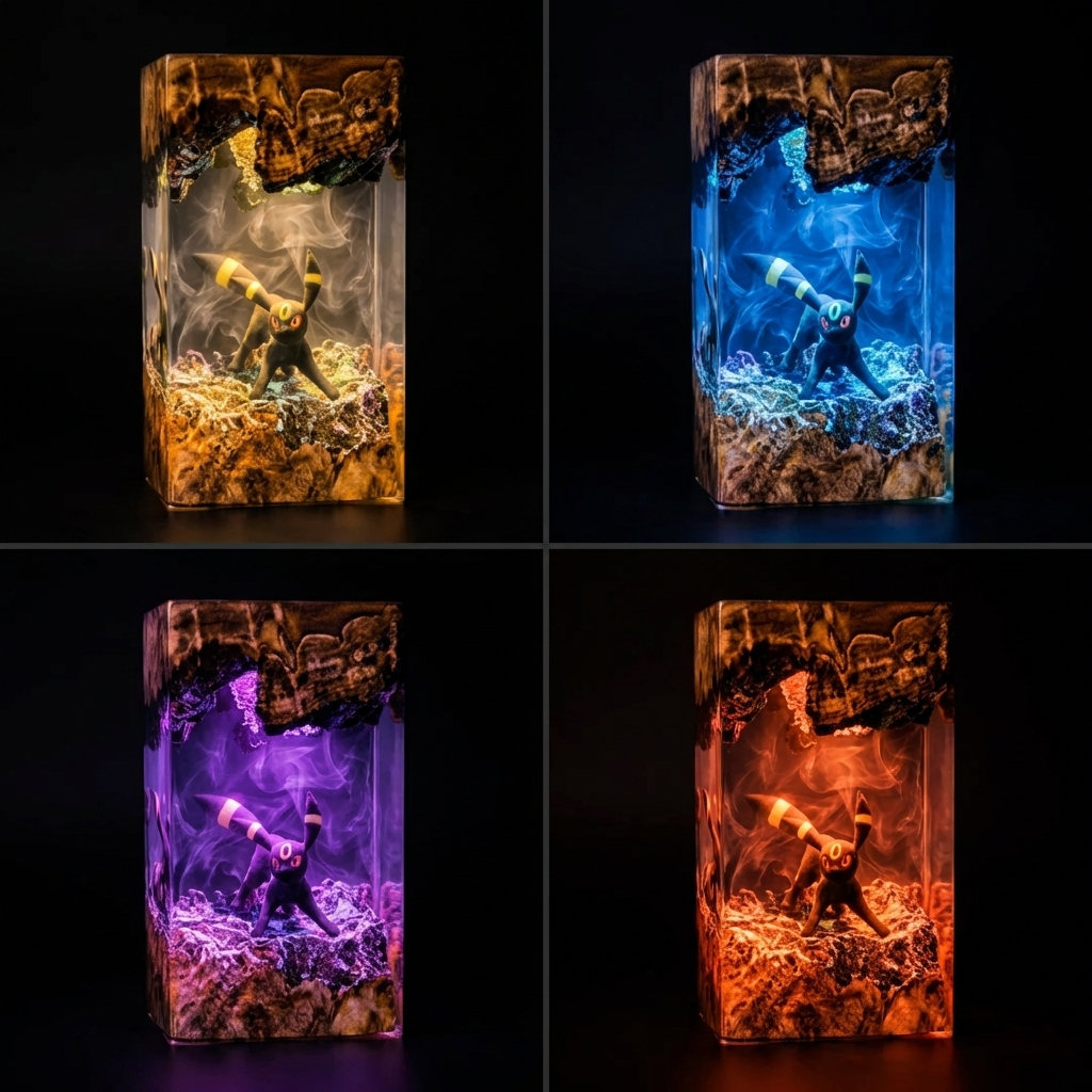 Lampe résine Noctali