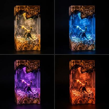 Lampe résine Noctali