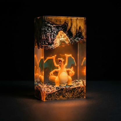 Lampe résine Dracaufeu
