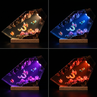 Lampe résine Leviator Shiny, Magicarpe, Carapuce Grand