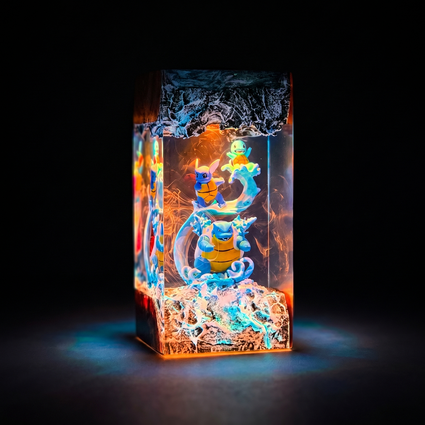 Lampe résine Tortank, Carabaffe, Carapuce