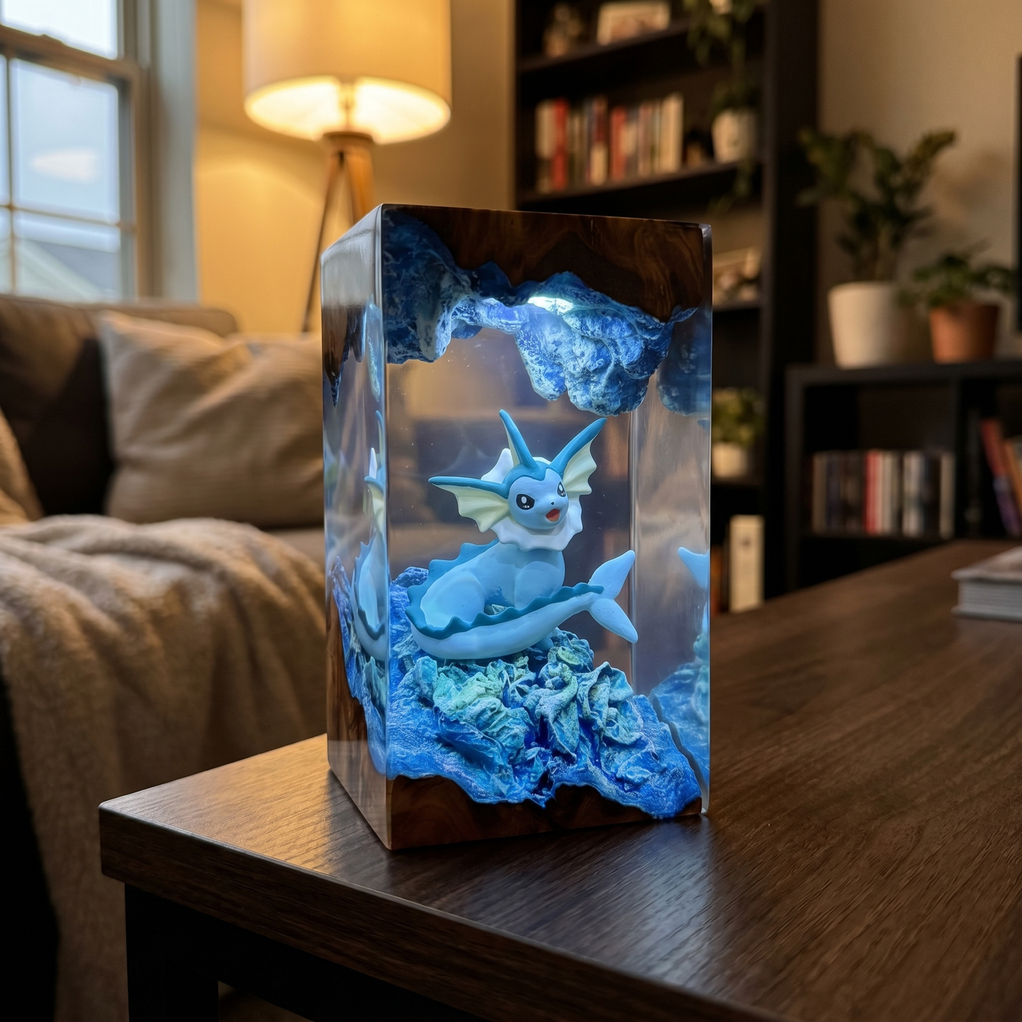 Lampe résine Aquali