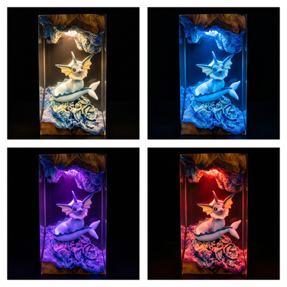 Lampe résine Aquali