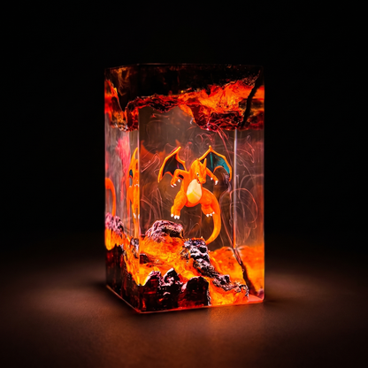 Lampe résine Dracaufeu V2