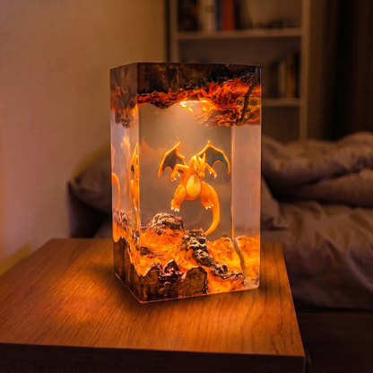 Lampe résine Dracaufeu V2