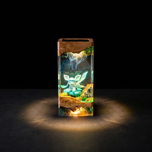 Lampe résine Givrali