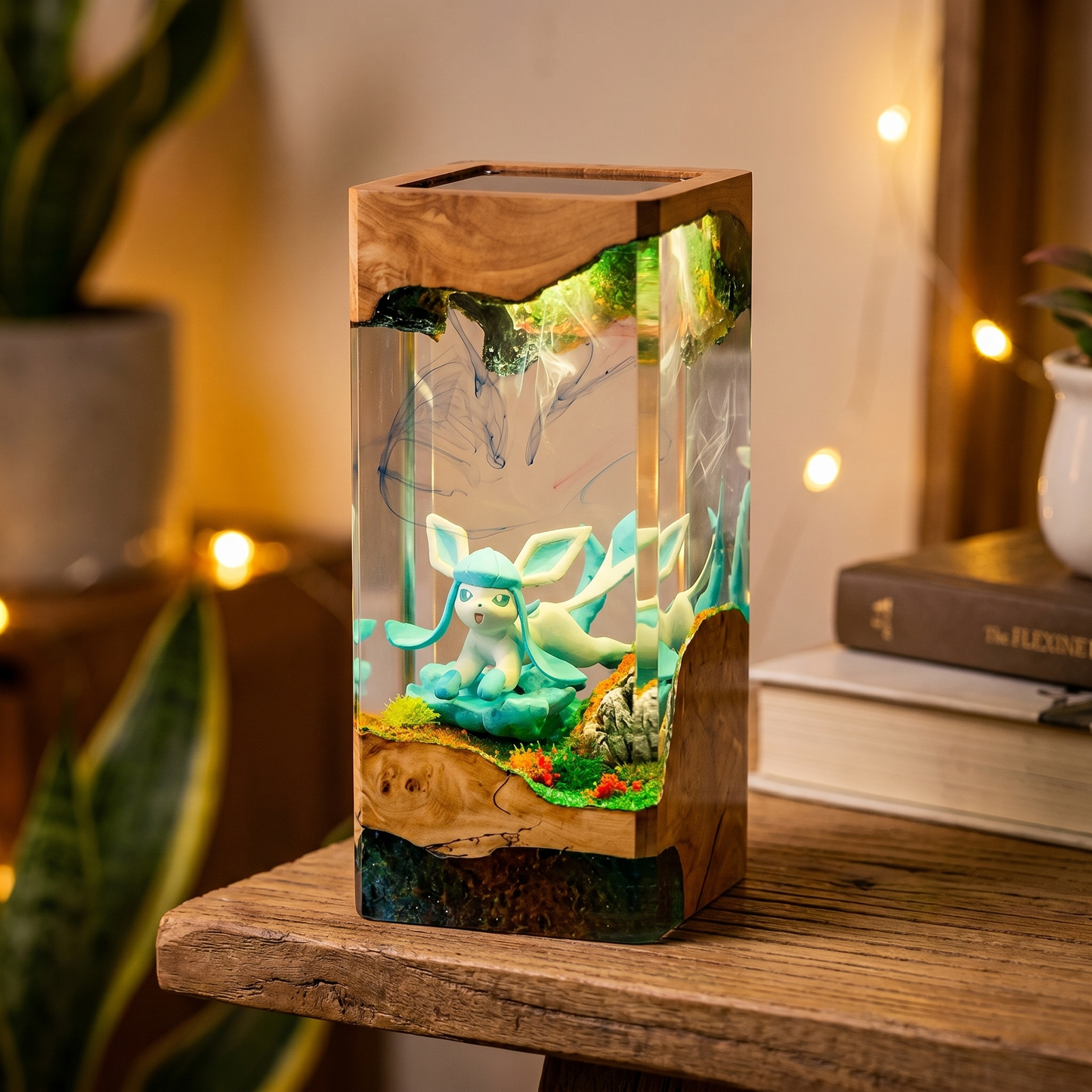 Lampe résine Givrali