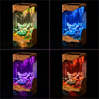 Lampe résine Givrali