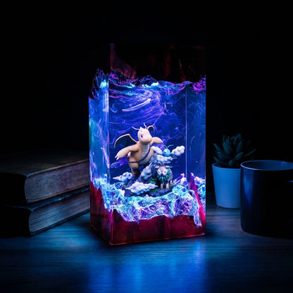 Lampe résine Dracolosse